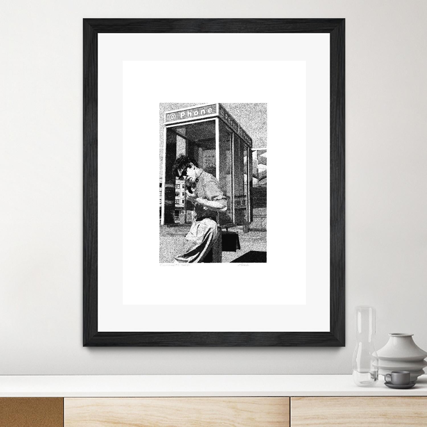 Receiver by Gill Alexander on GIANT ART - white black & white