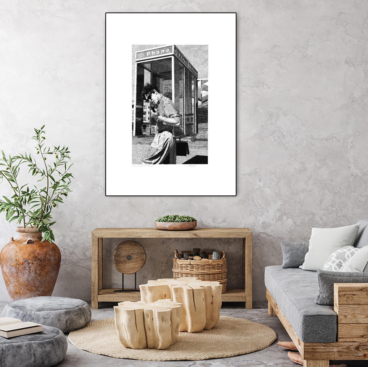 Receiver by Gill Alexander on GIANT ART - white men and women