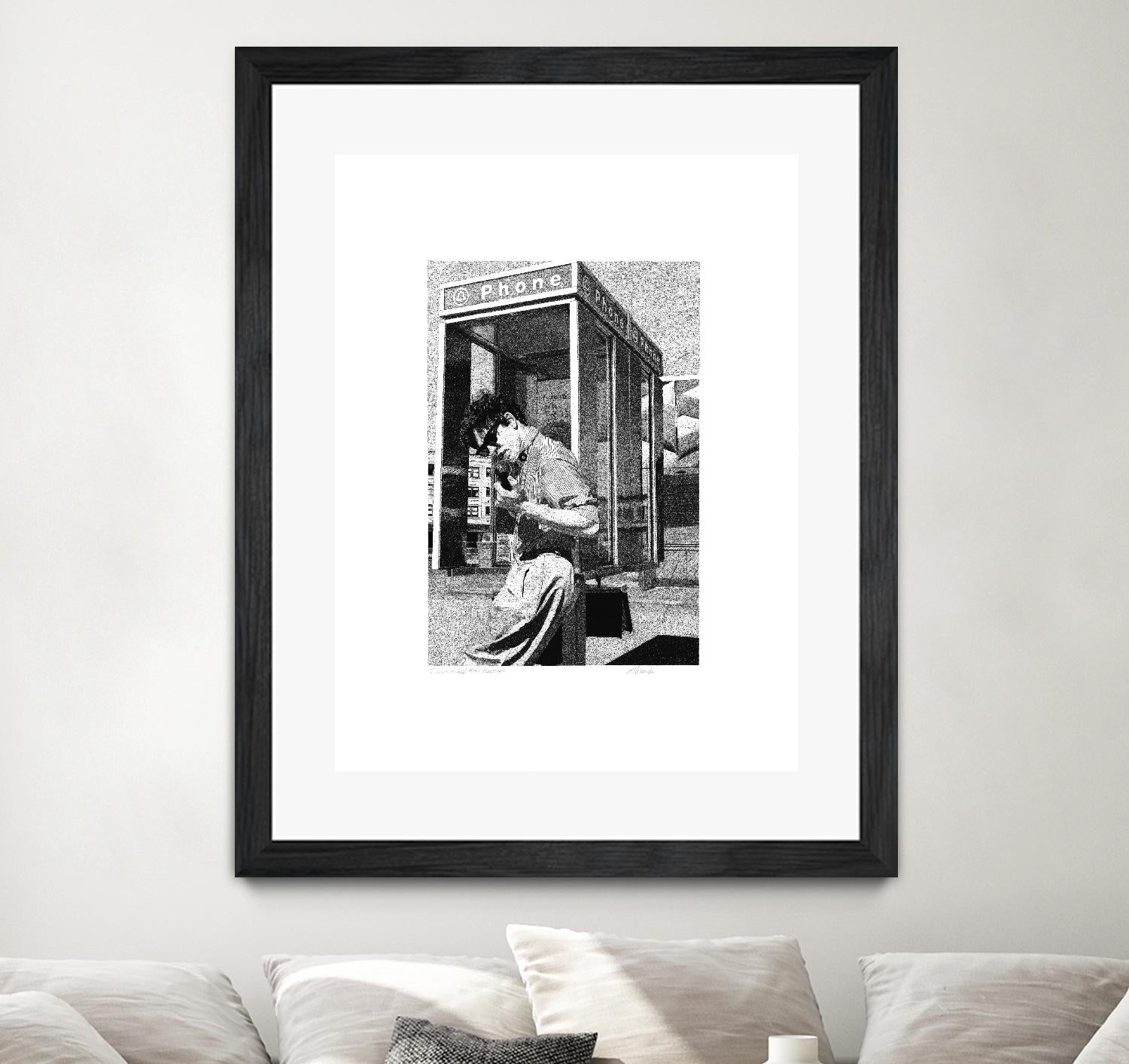 Receiver by Gill Alexander on GIANT ART - white black & white