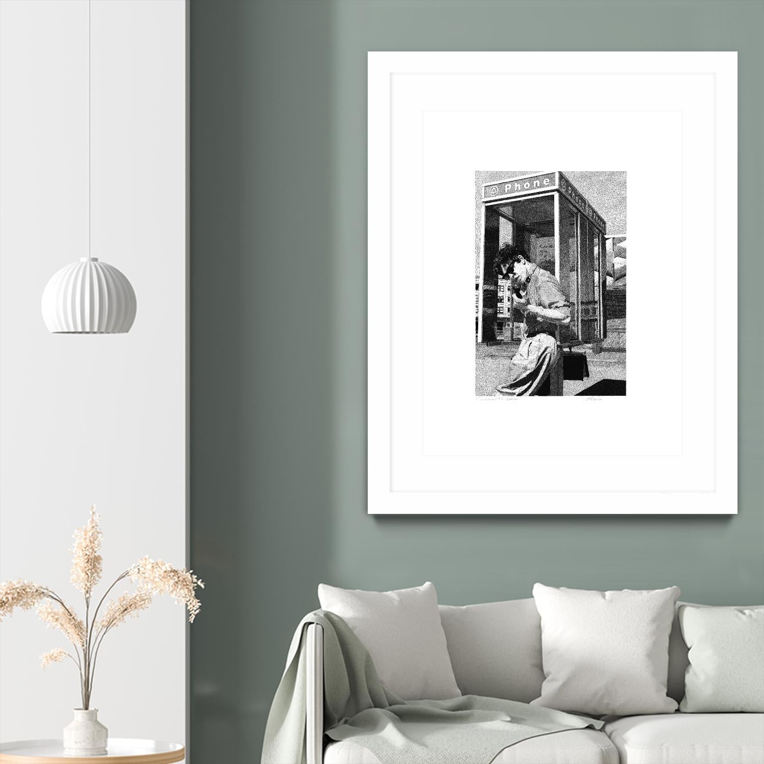 Receiver by Gill Alexander on GIANT ART - white black & white