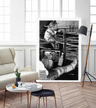 Cast by Gill Alexander on GIANT ART - white black & white television