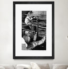 Cast by Gill Alexander on GIANT ART - white black & white television