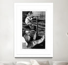 Cast by Gill Alexander on GIANT ART - white black & white television