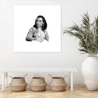 Reception by Gill Alexander on GIANT ART - white black & white