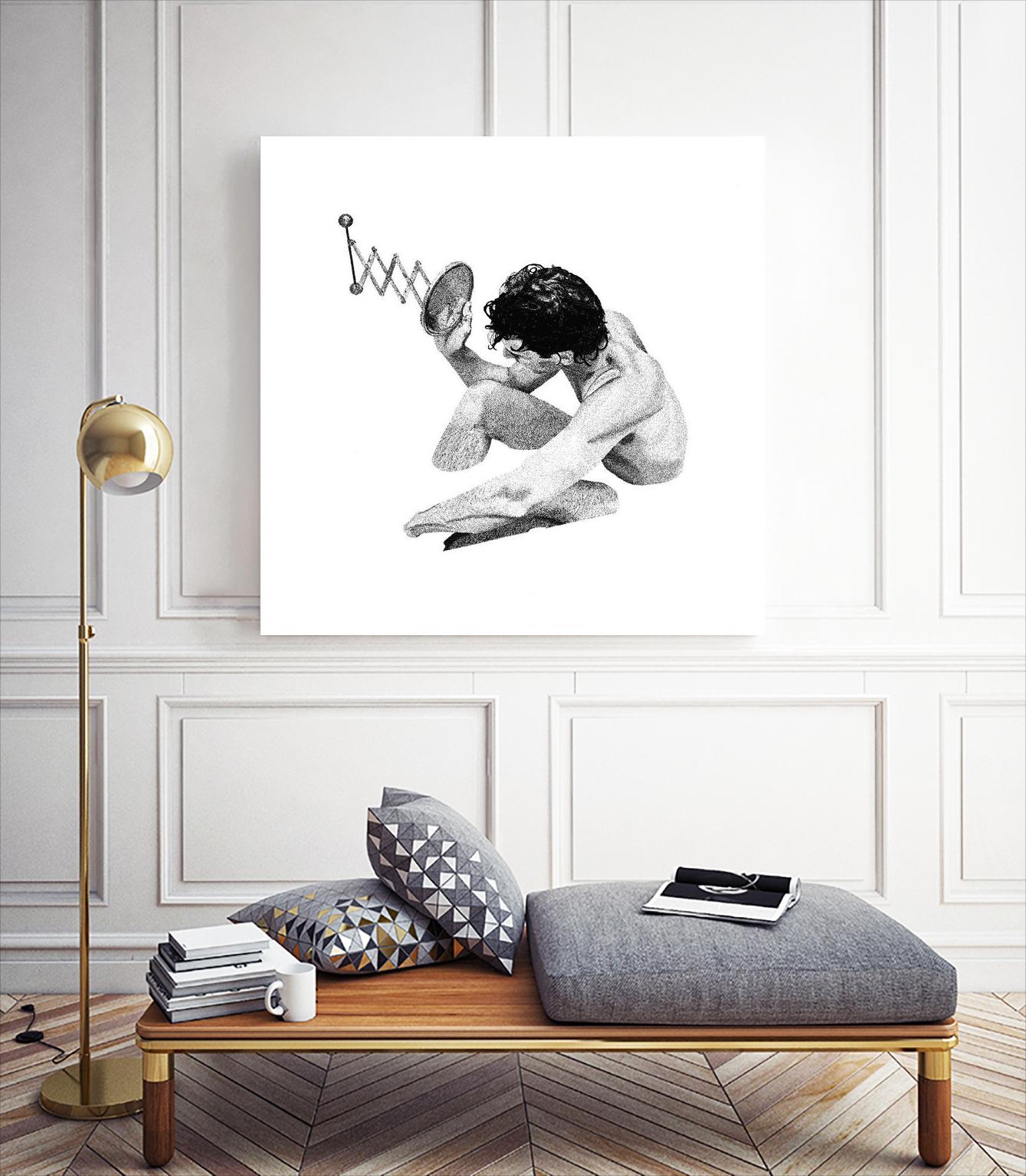 Rejection by Gill Alexander on GIANT ART - white black & white