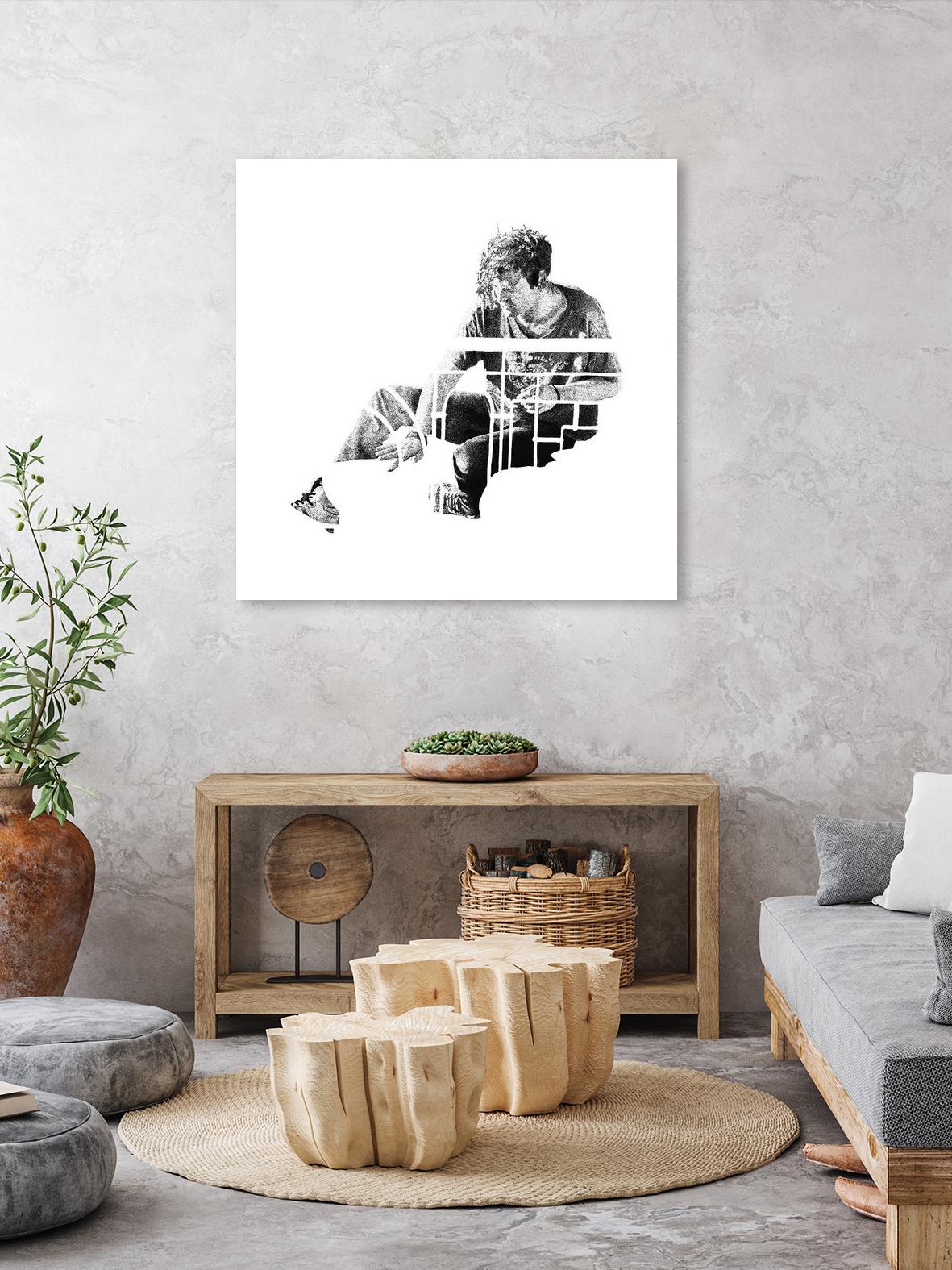 Contact by Gill Alexander on GIANT ART - white black & white homme