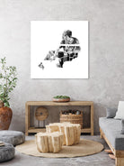 Contact by Gill Alexander on GIANT ART - white black & white homme