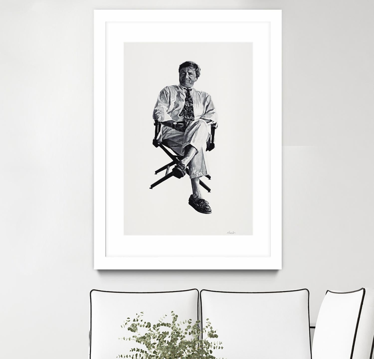 Periwinkle by Gill Alexander on GIANT ART - white black & white homme