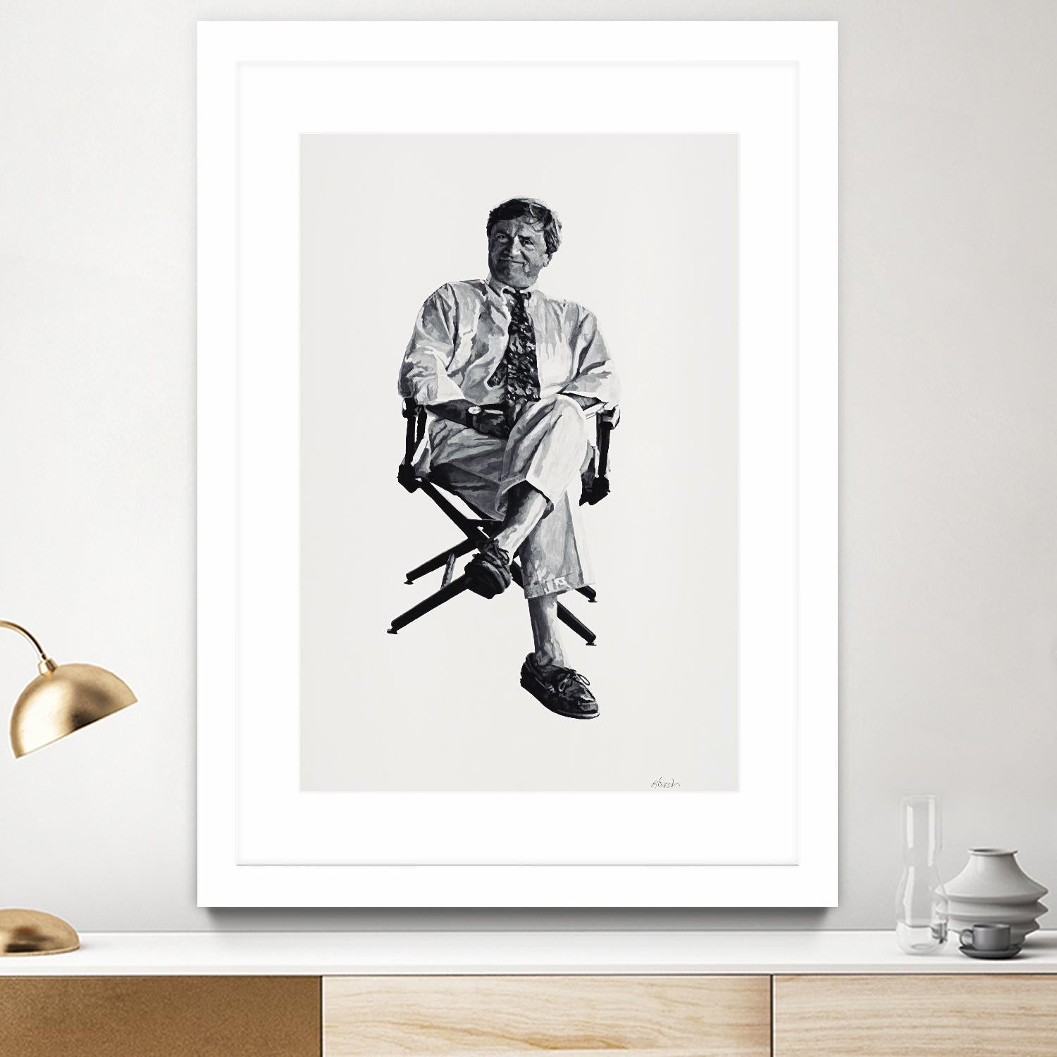 Periwinkle by Gill Alexander on GIANT ART - white black & white homme