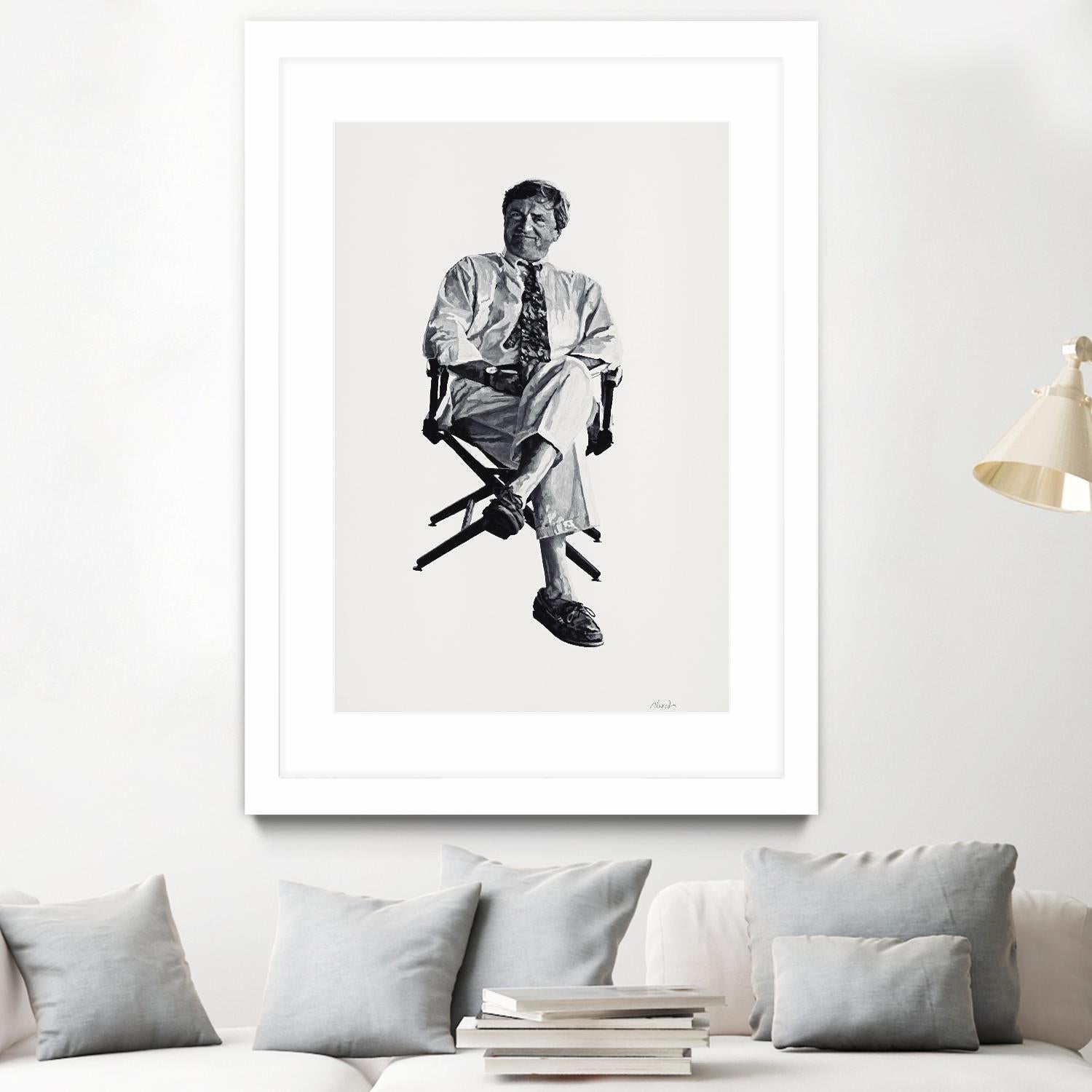 Periwinkle by Gill Alexander on GIANT ART - white black & white homme
