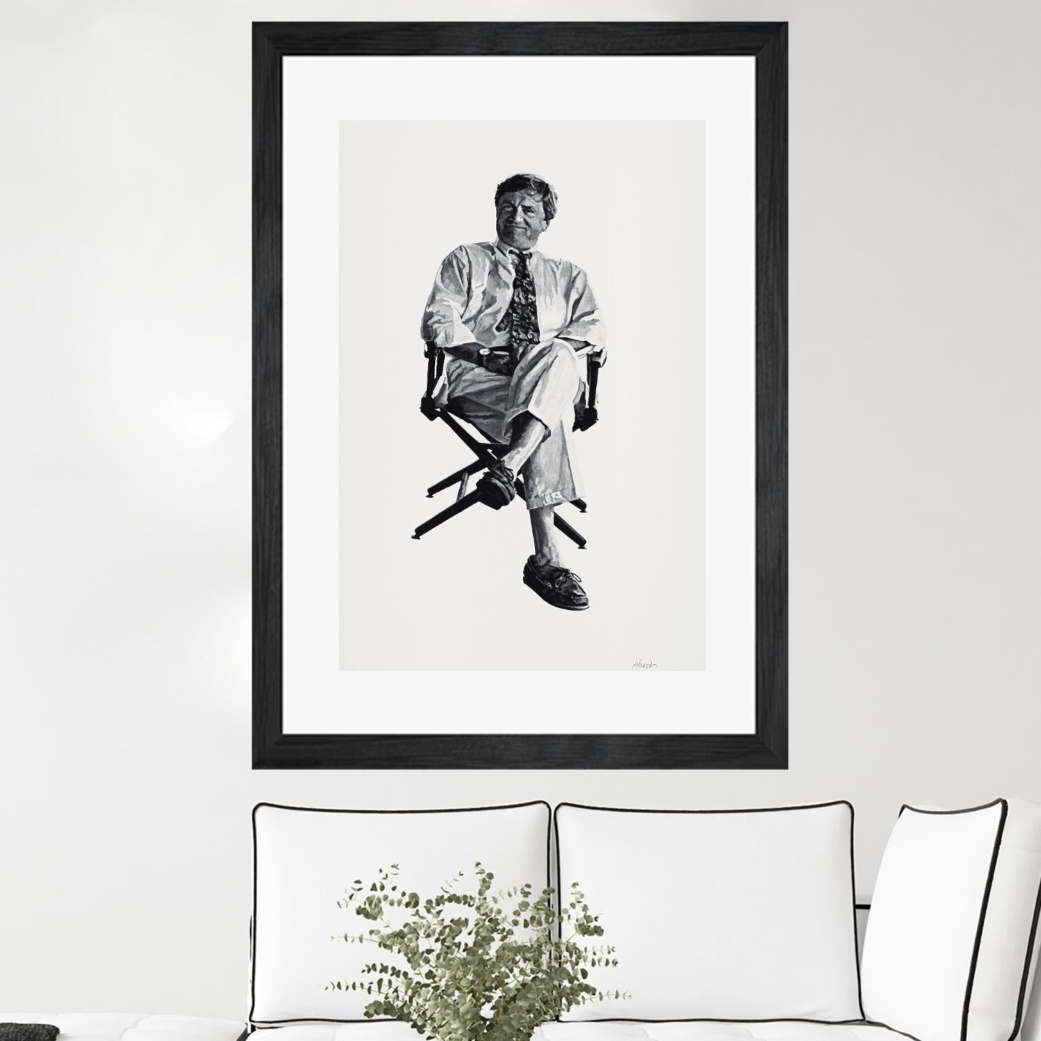 Periwinkle by Gill Alexander on GIANT ART - white black & white homme
