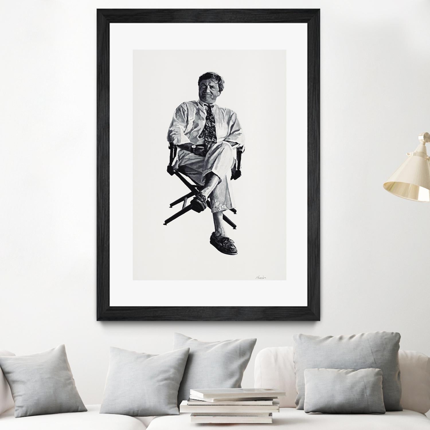 Periwinkle by Gill Alexander on GIANT ART - white black & white homme