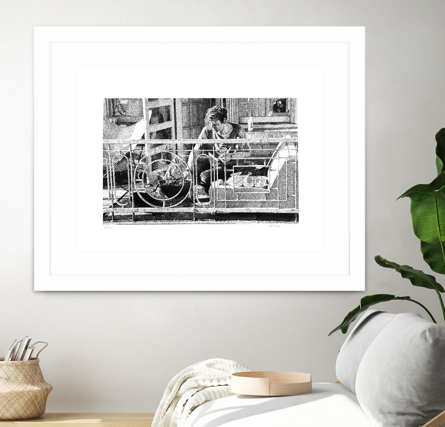 Grill by Gill Alexander on GIANT ART - white black & white