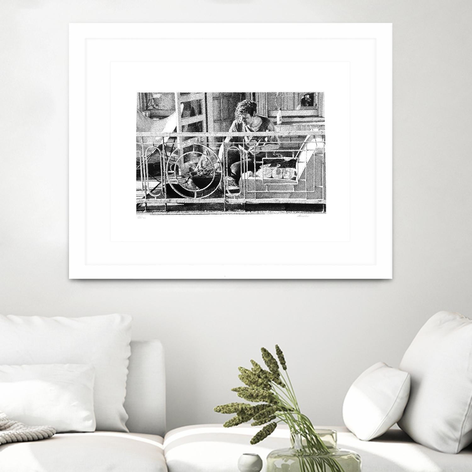 Grill by Gill Alexander on GIANT ART - white black & white