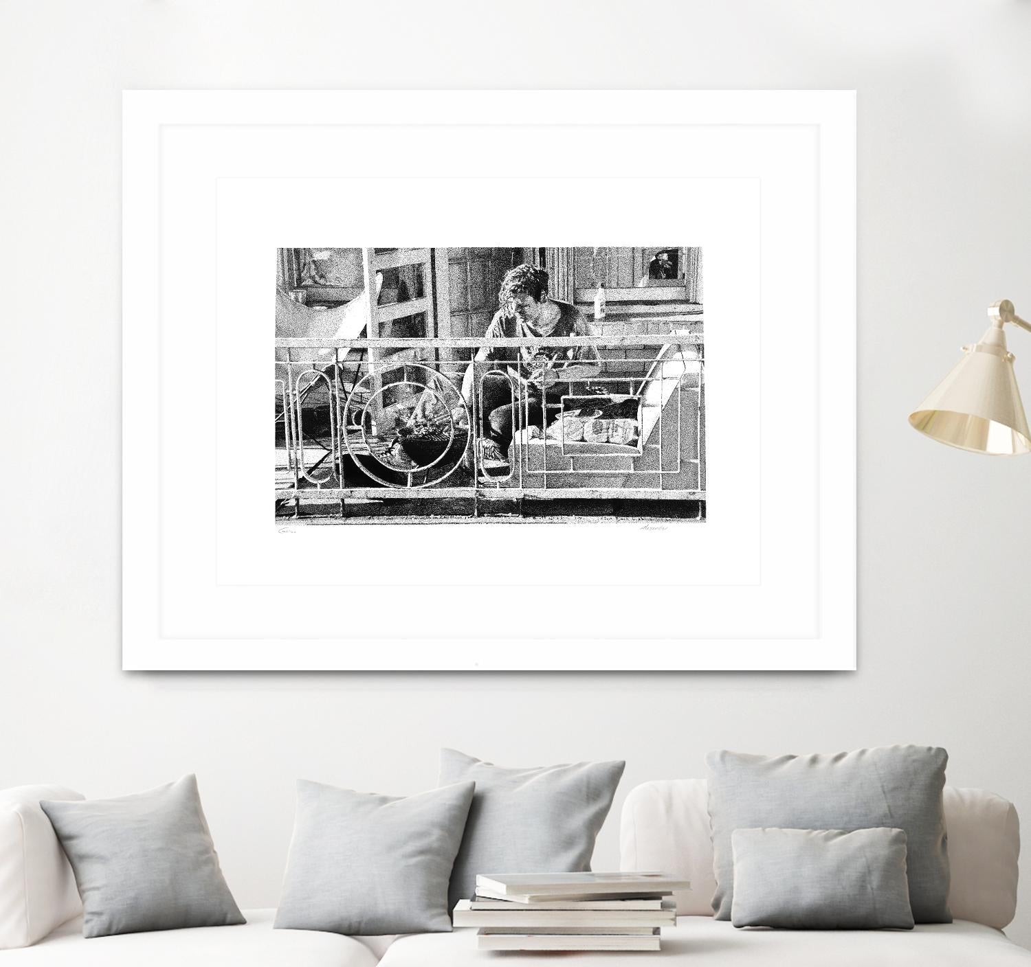 Grill by Gill Alexander on GIANT ART - white black & white