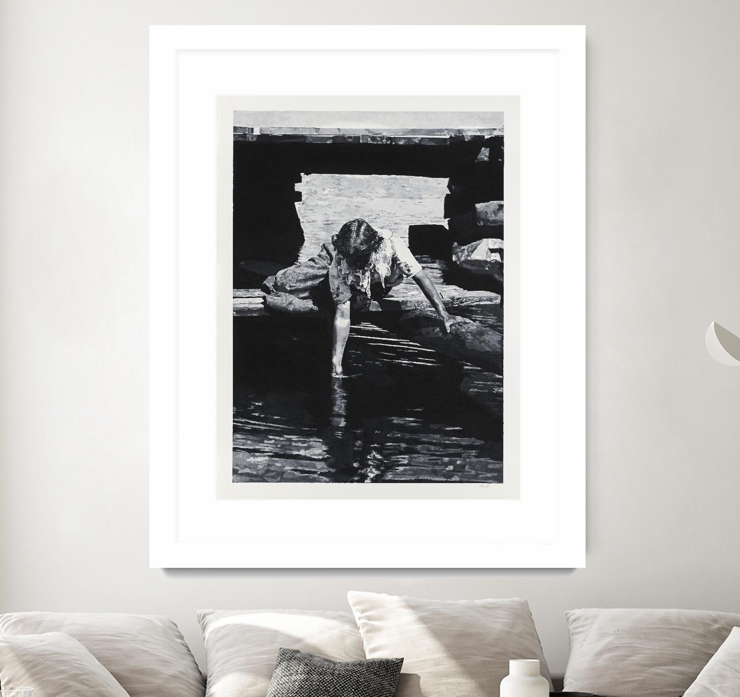 Helen 1914 Pastiche by Gill Alexander on GIANT ART - white black & white eau