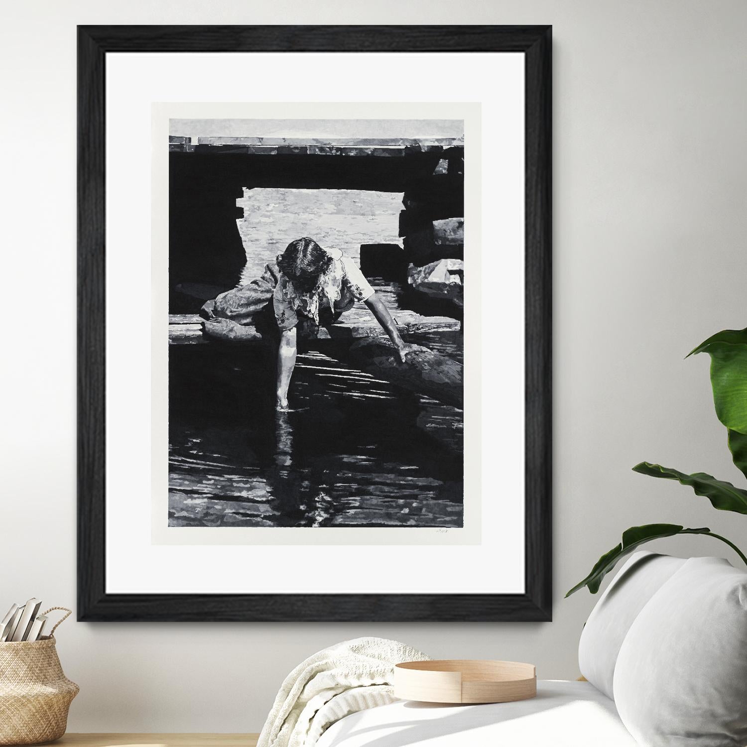 Helen 1914 Pastiche by Gill Alexander on GIANT ART - white black & white eau