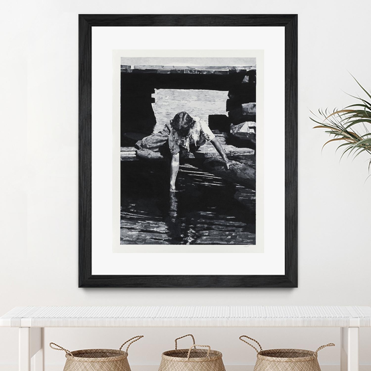 Helen 1914 Pastiche by Gill Alexander on GIANT ART - white black & white eau