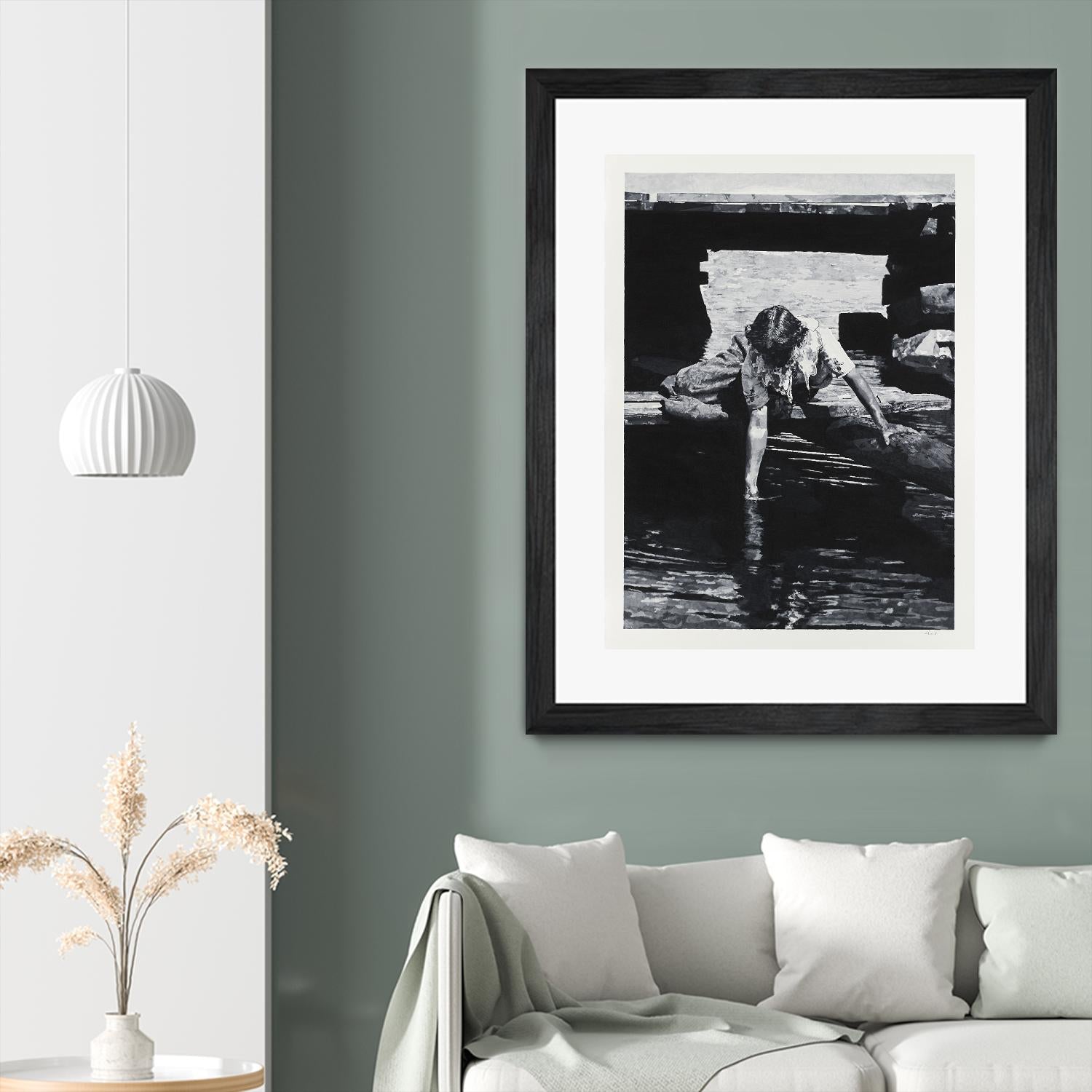 Helen 1914 Pastiche by Gill Alexander on GIANT ART - white black & white eau