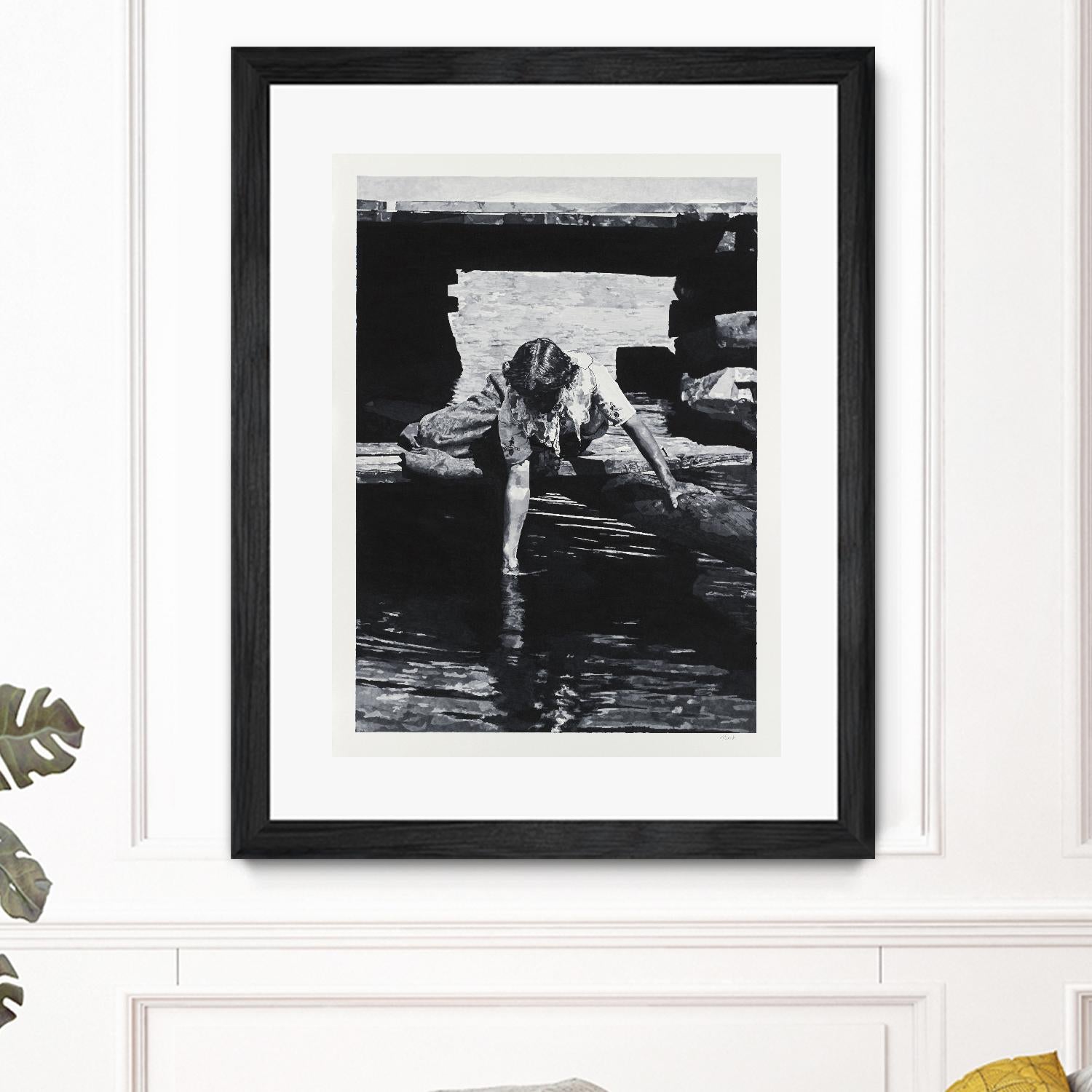 Helen 1914 Pastiche by Gill Alexander on GIANT ART - white black & white eau