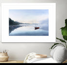 Le solitaire by Jocelyne Maucotel on GIANT ART - red costal tôt le matin