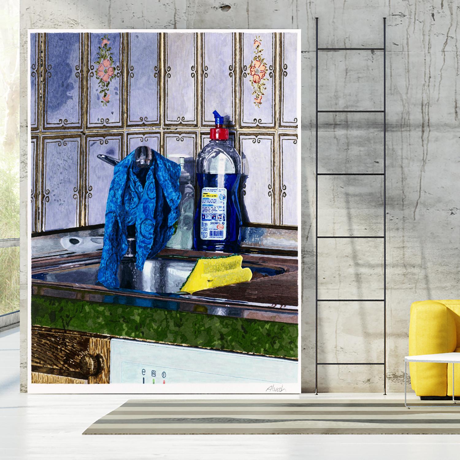 Morning Morlenbach by Gill Alexander on GIANT ART - yellow men and women