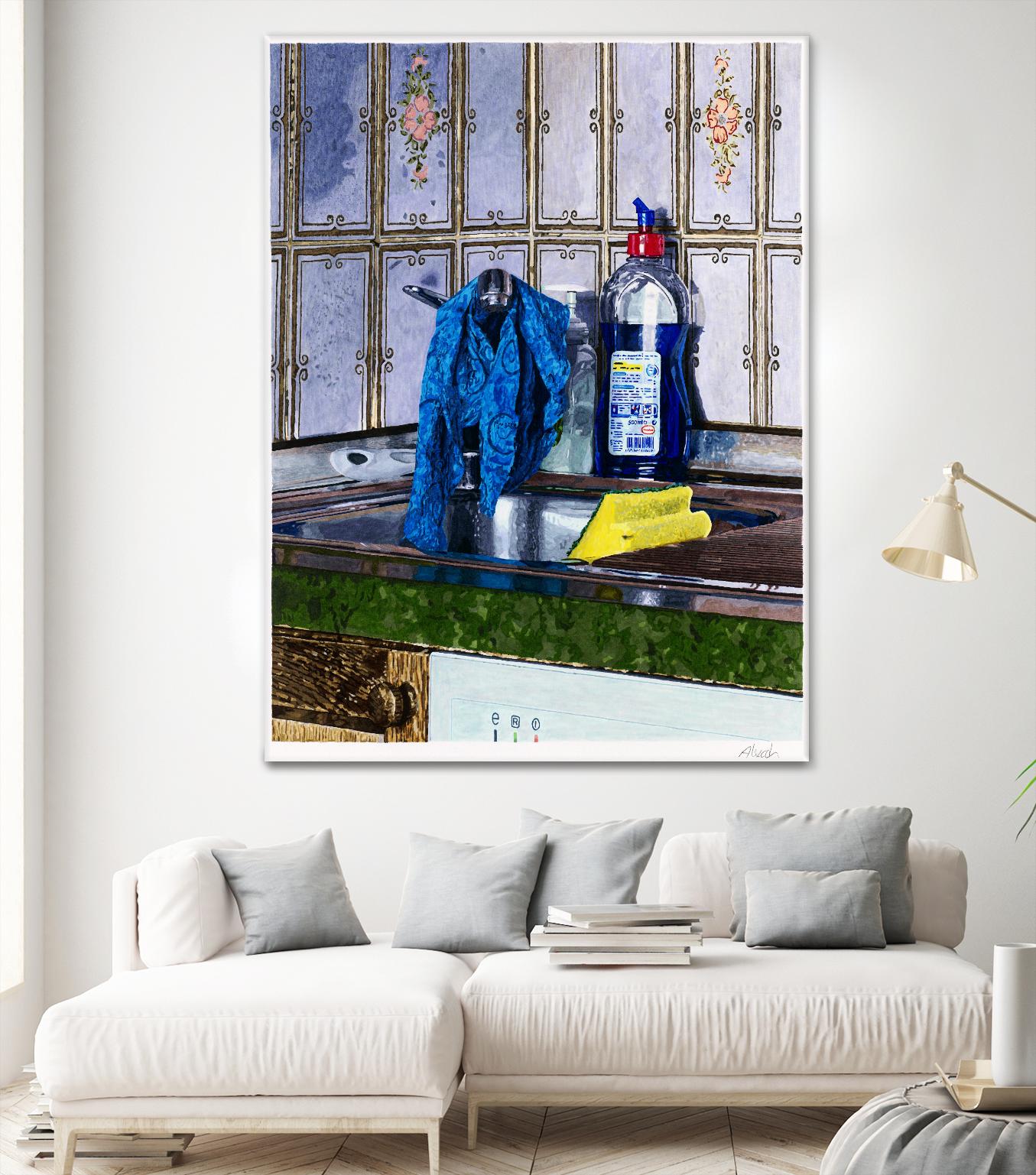 Morning Morlenbach by Gill Alexander on GIANT ART - yellow men and women