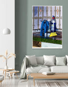 Morning Morlenbach by Gill Alexander on GIANT ART - blue figurative évier