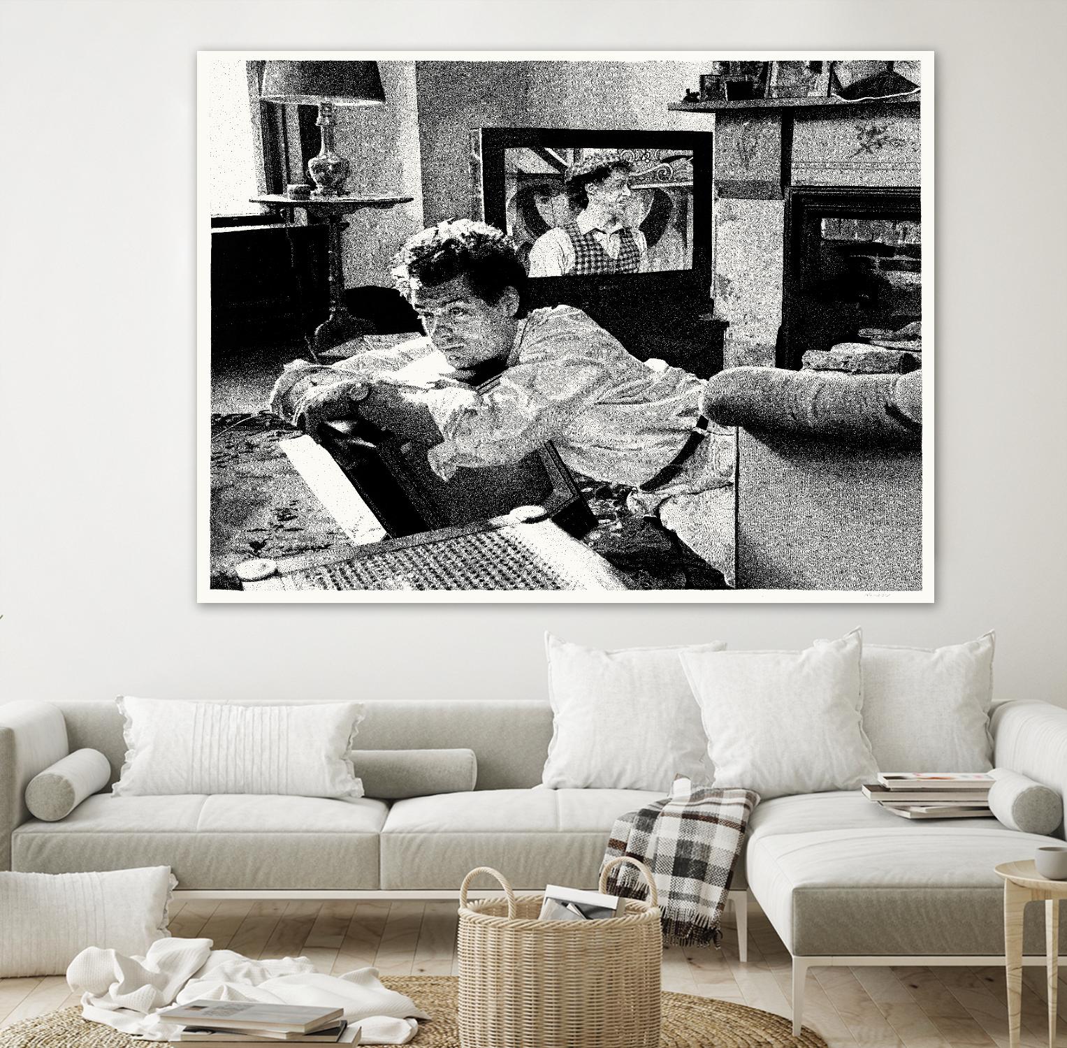 On television by Gill Alexander on GIANT ART - white men and women