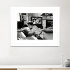 On television by Gill Alexander on GIANT ART - white black & white movie