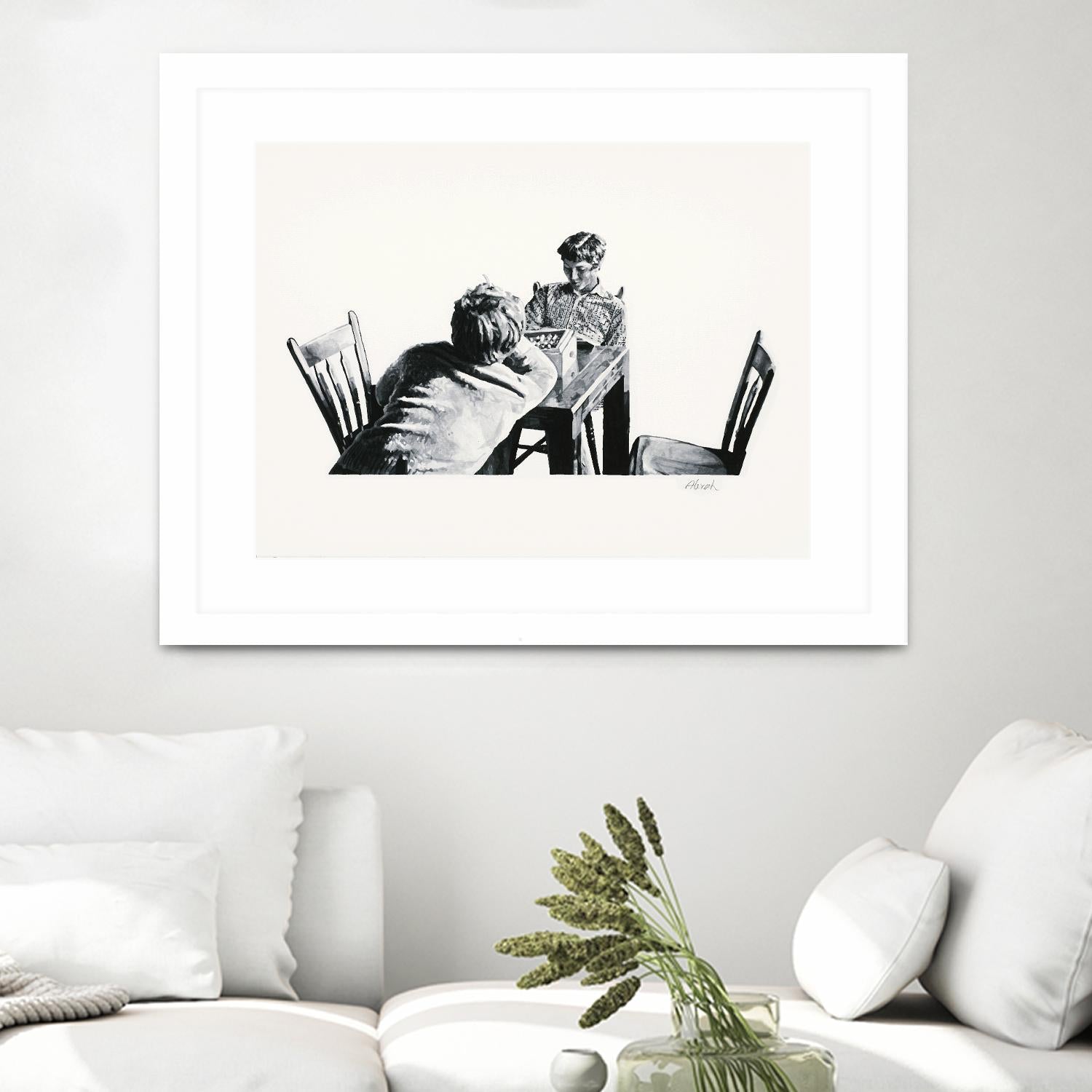 On the table by Gill Alexander on GIANT ART - white black & white hommes