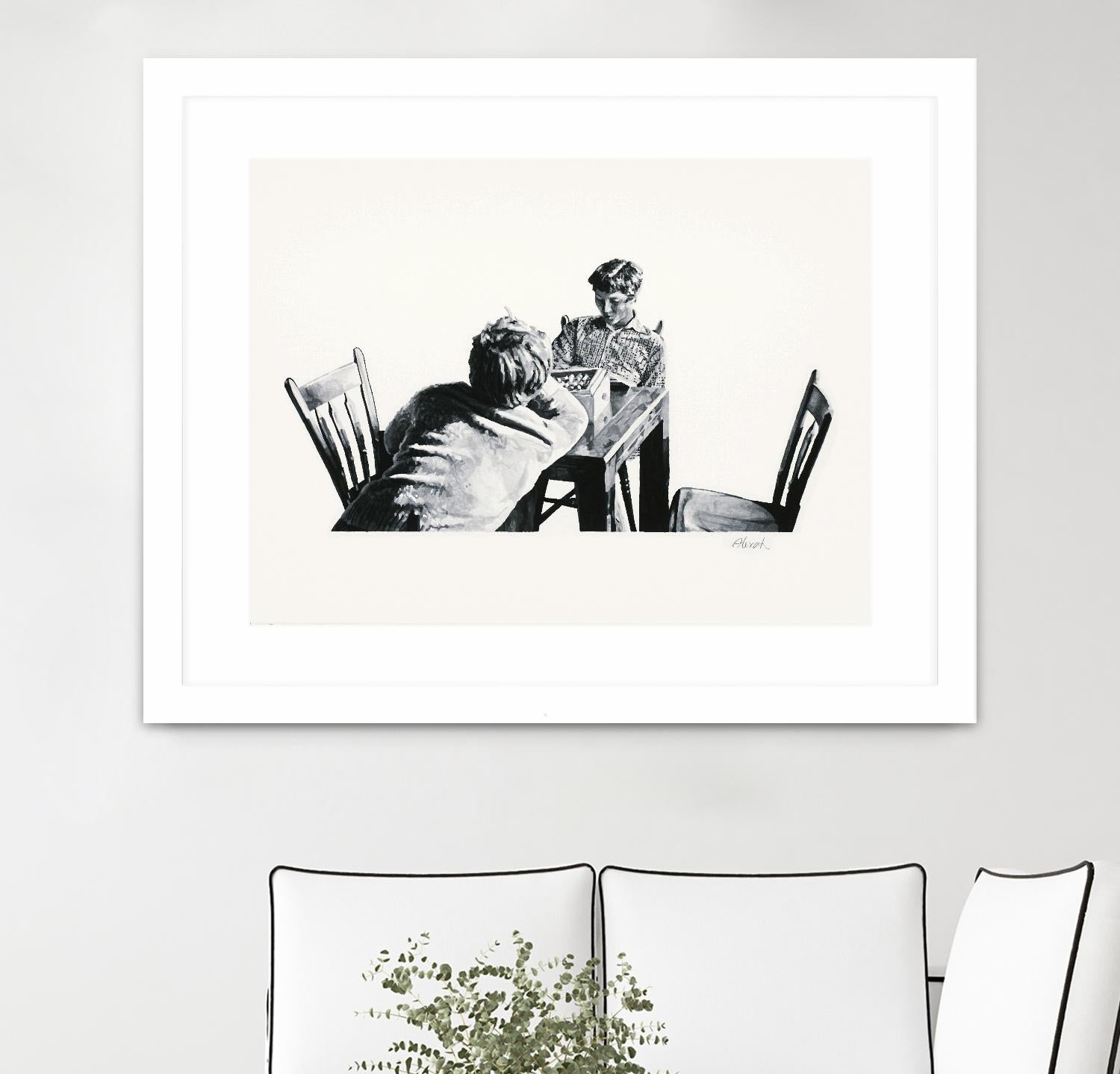 On the table by Gill Alexander on GIANT ART - white black & white hommes