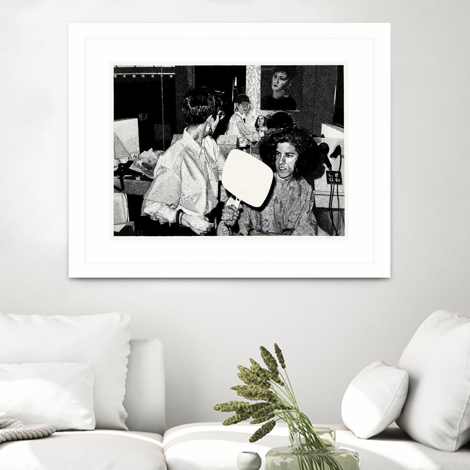 The back by Gill Alexander on GIANT ART - white black & white hair