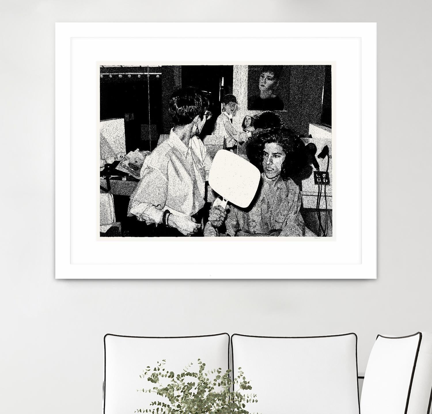 The back by Gill Alexander on GIANT ART - white black & white hair