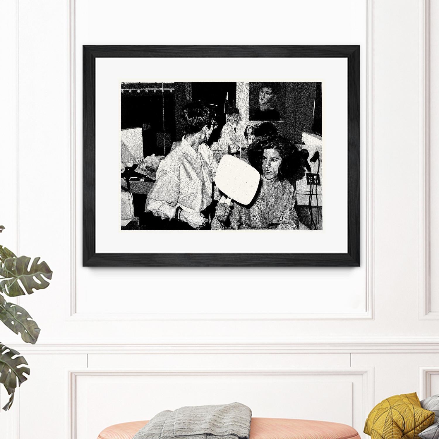 The back by Gill Alexander on GIANT ART - white black & white hair