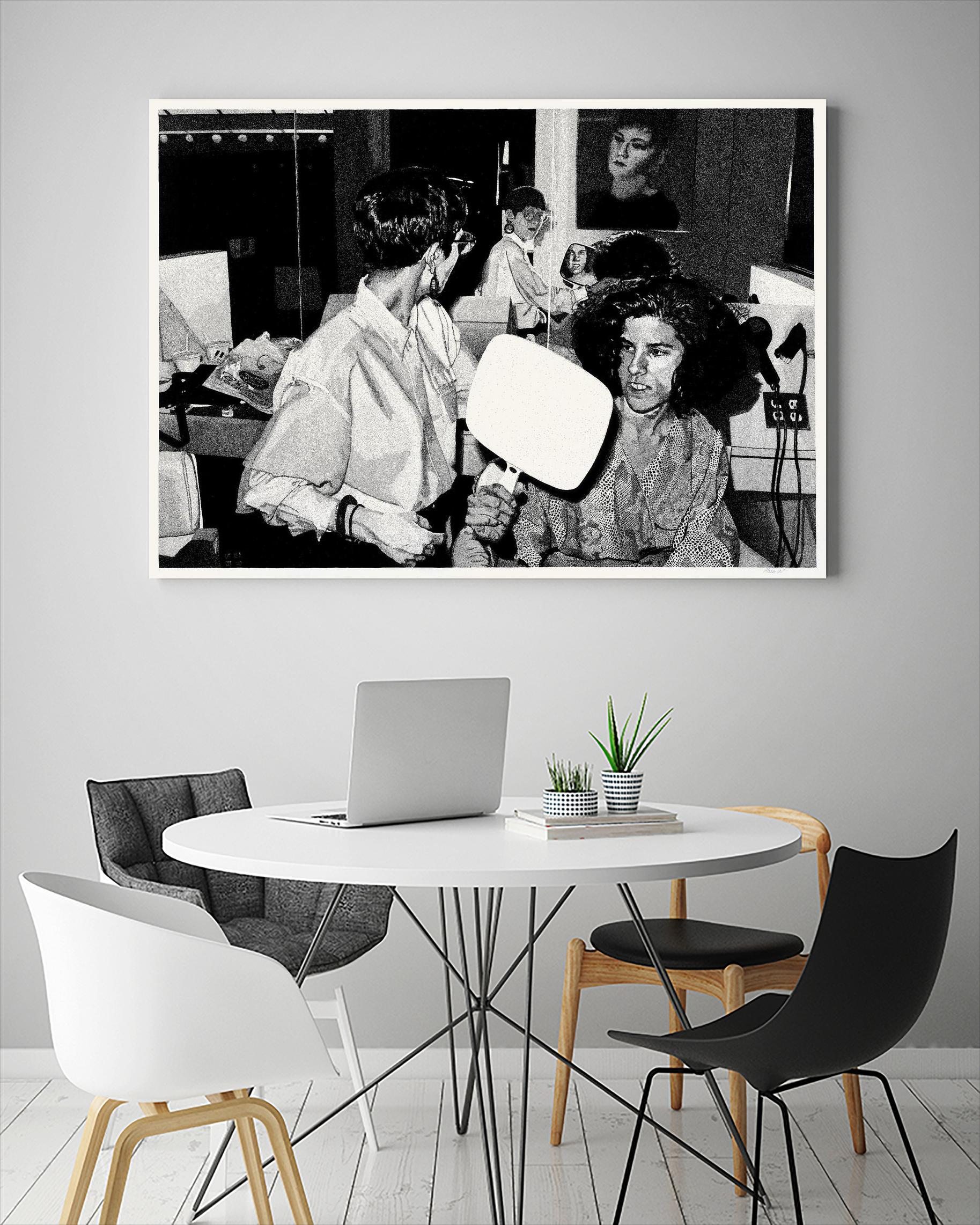 The back by Gill Alexander on GIANT ART - white black & white hair