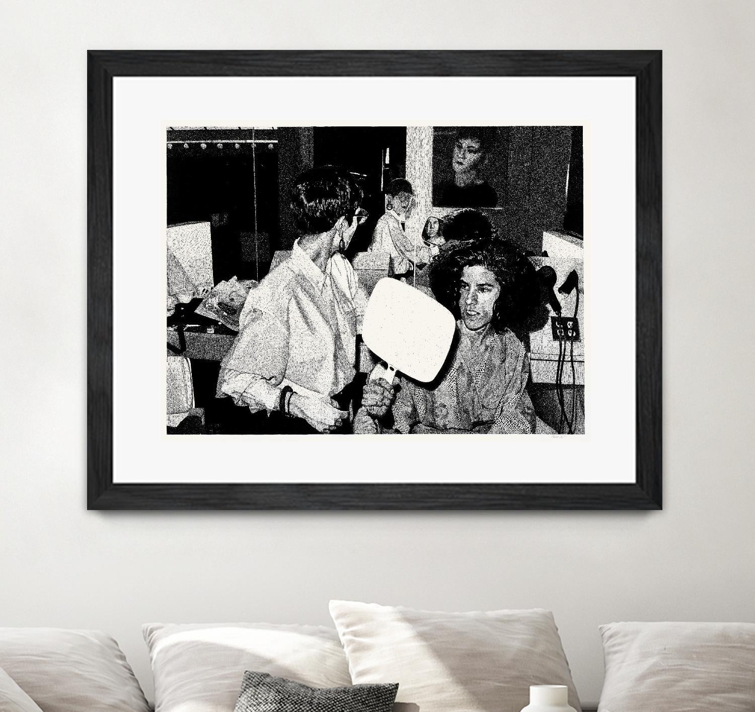 The back by Gill Alexander on GIANT ART - white black & white hair