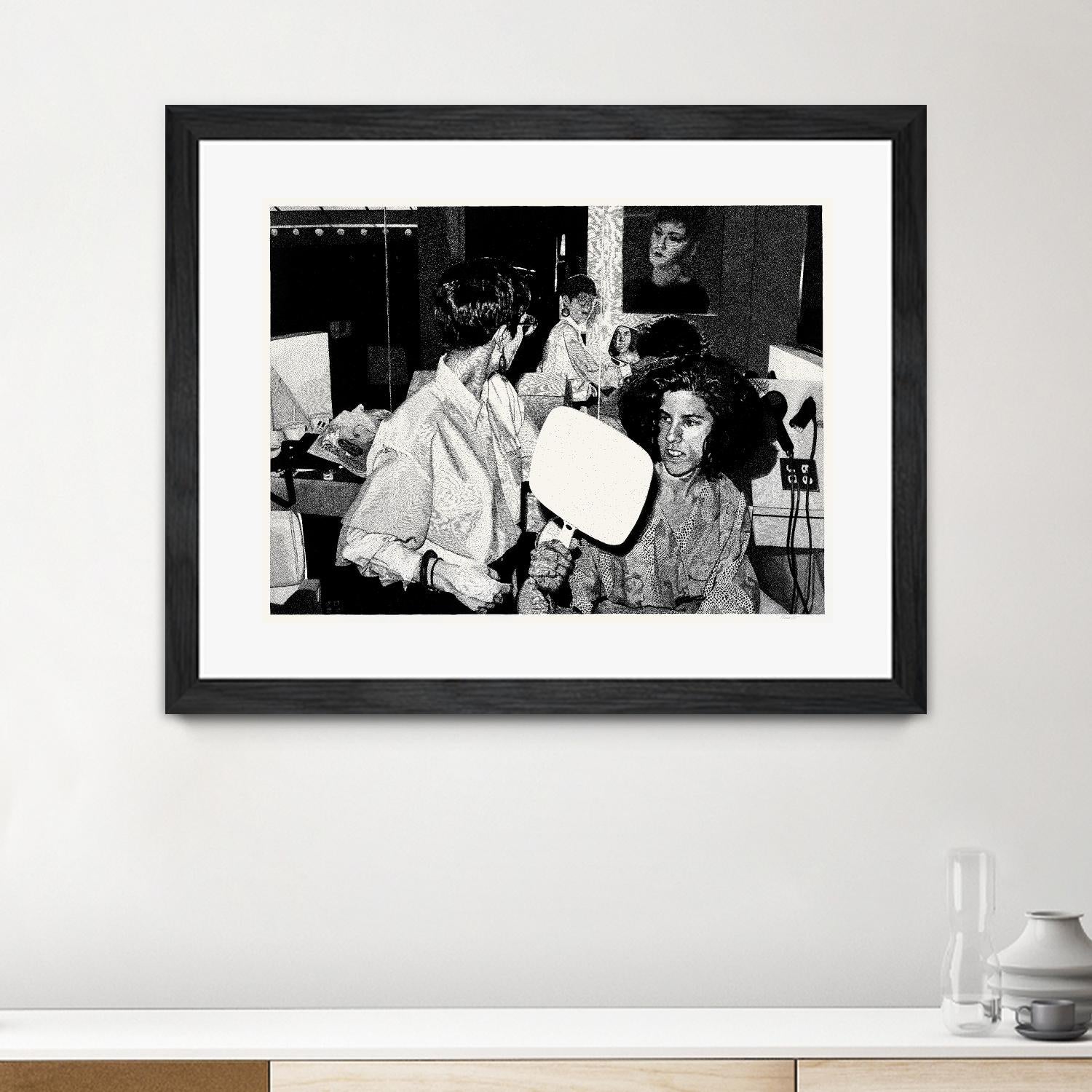 The back by Gill Alexander on GIANT ART - white black & white hair