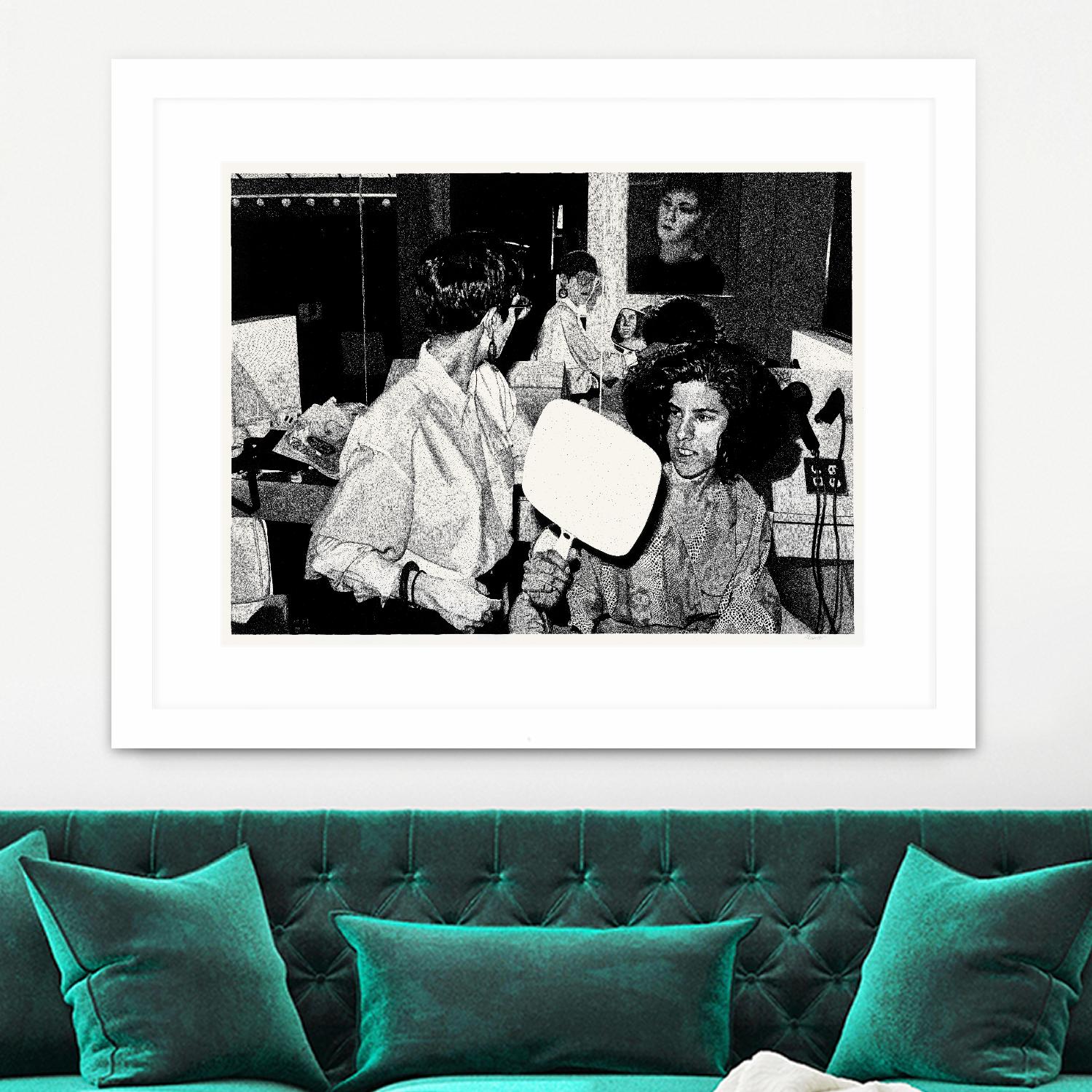 The back by Gill Alexander on GIANT ART - white black & white hair