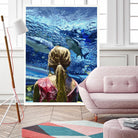 Discovery of Water by Gill Alexander on GIANT ART - pink men and women