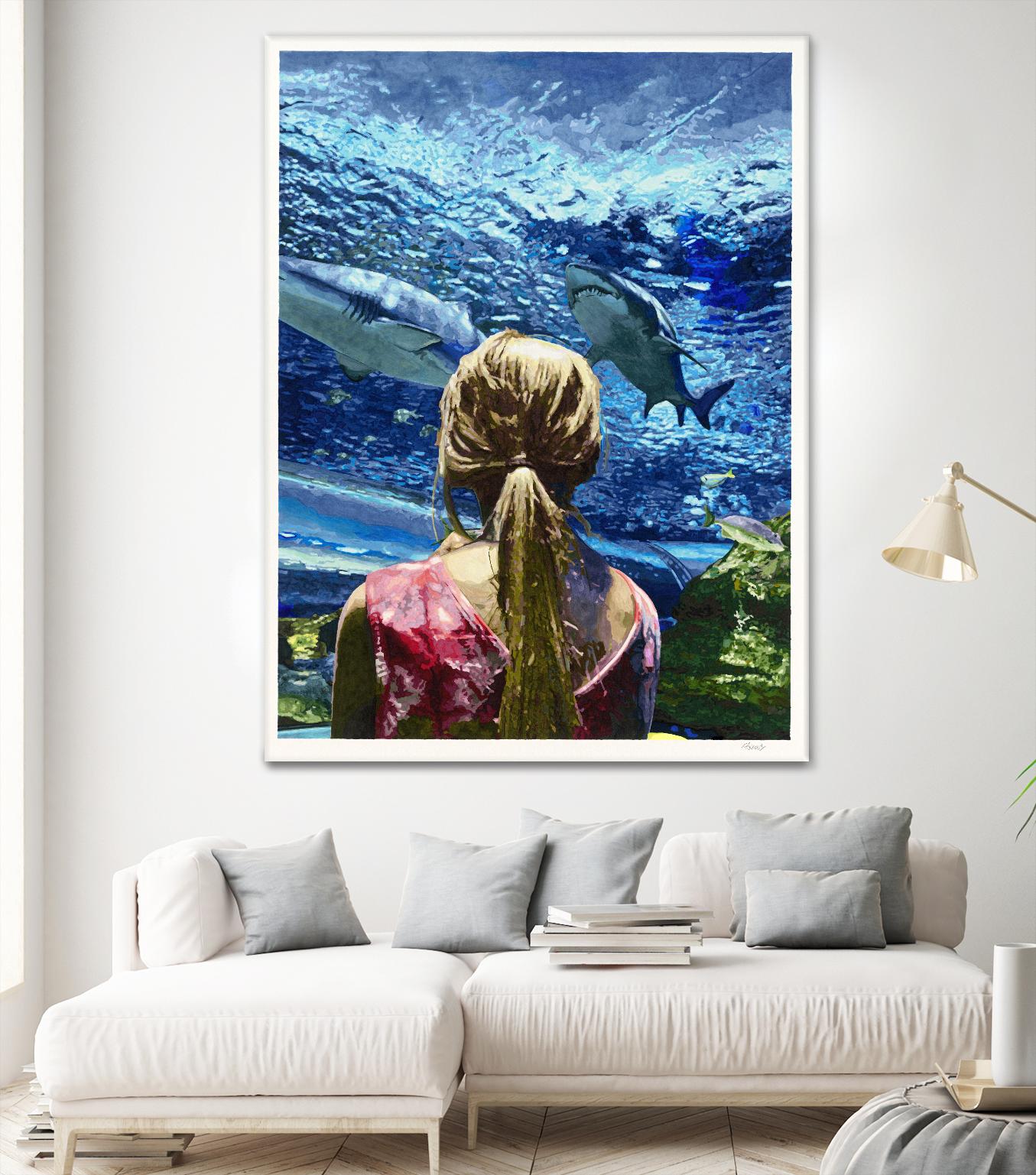 Discovery of Water by Gill Alexander on GIANT ART - pink men and women