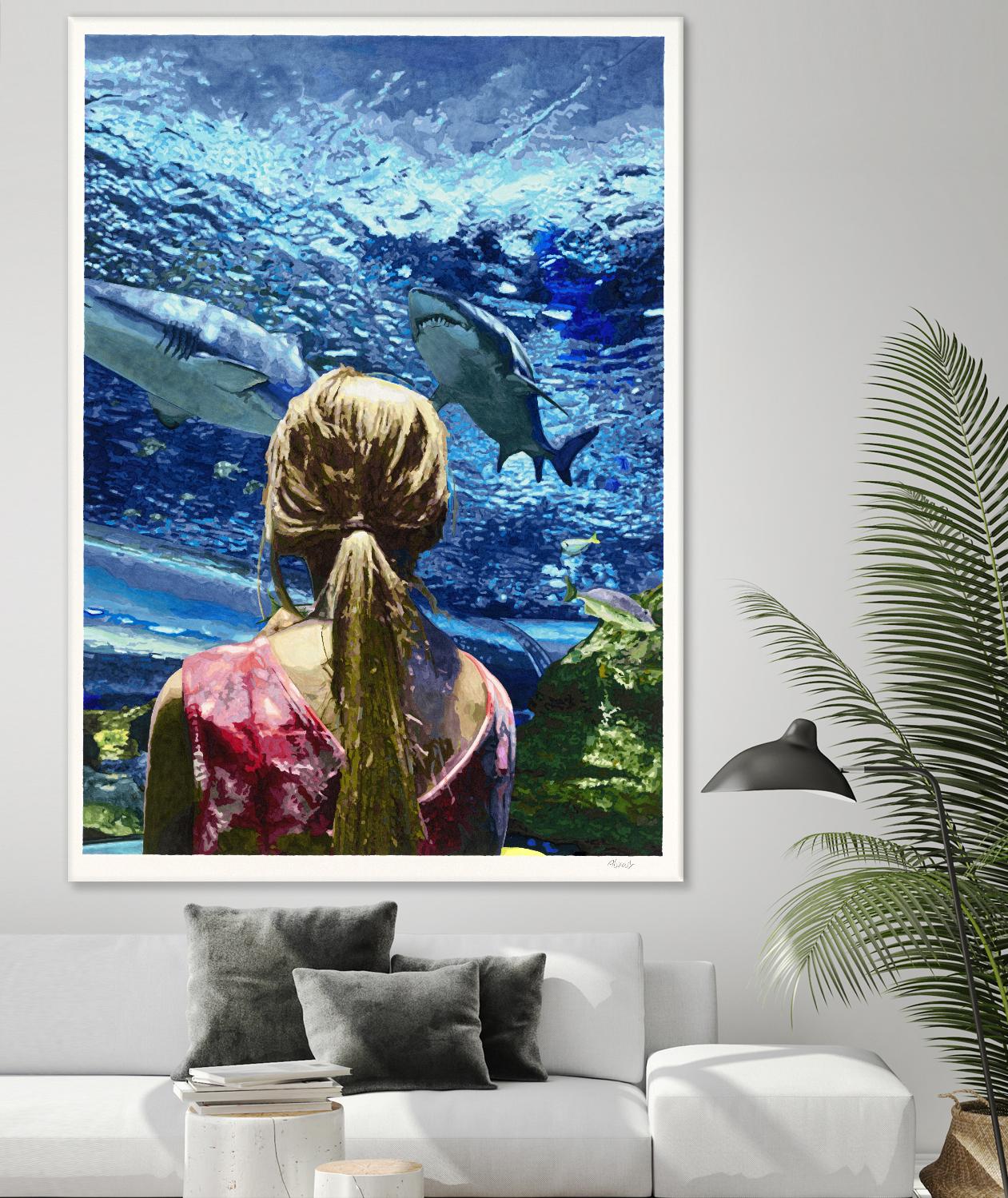 Discovery of Water by Gill Alexander on GIANT ART - pink men and women