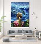 Discovery of Water by Gill Alexander on GIANT ART - pink men and women