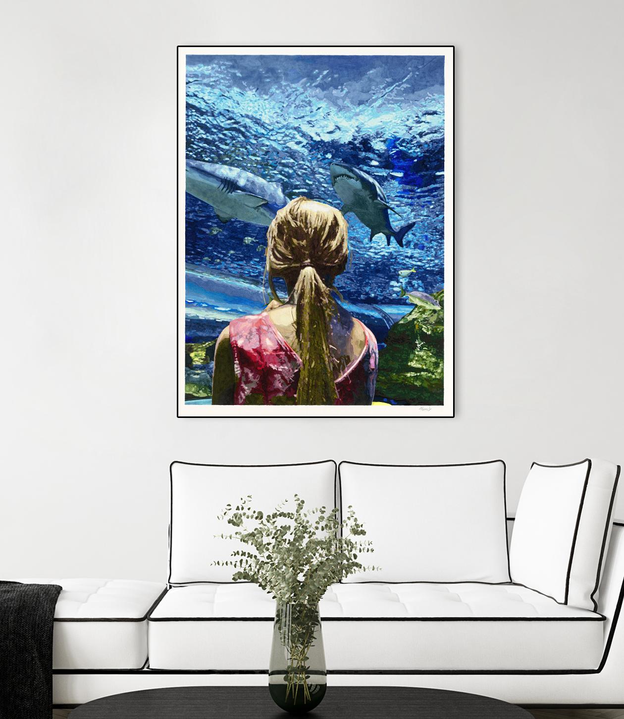 Discovery of Water by Gill Alexander on GIANT ART - pink men and women