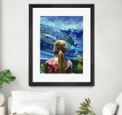 Discovery of Water by Gill Alexander on GIANT ART - pink figurative shark