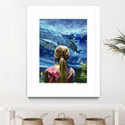 Discovery of Water by Gill Alexander on GIANT ART - pink figurative shark