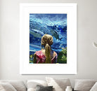 Discovery of Water by Gill Alexander on GIANT ART - pink figurative shark