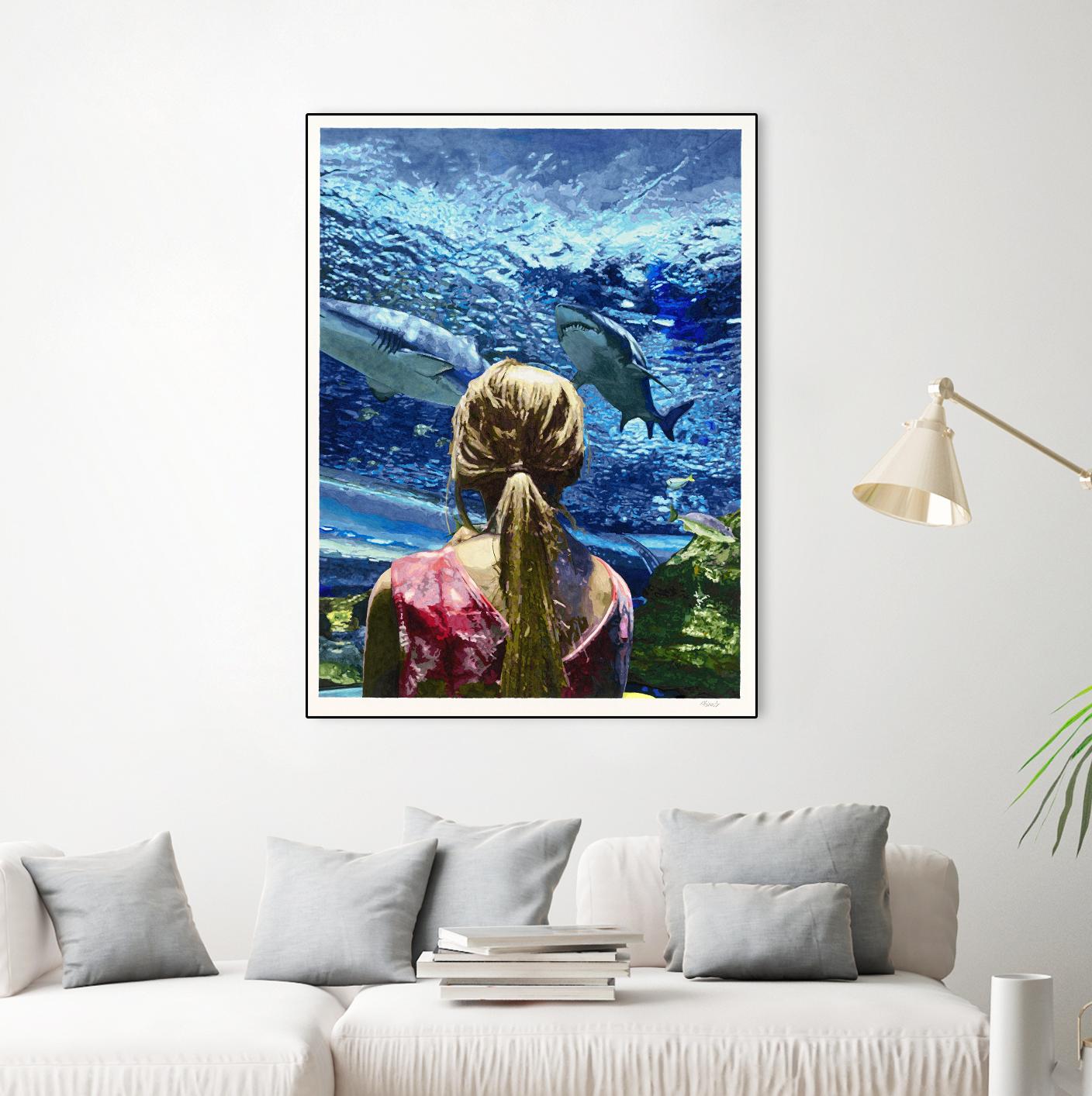 Discovery of Water by Gill Alexander on GIANT ART - pink men and women