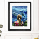 Discovery of Water by Gill Alexander on GIANT ART - pink figurative shark