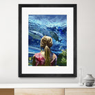 Discovery of Water by Gill Alexander on GIANT ART - pink figurative shark